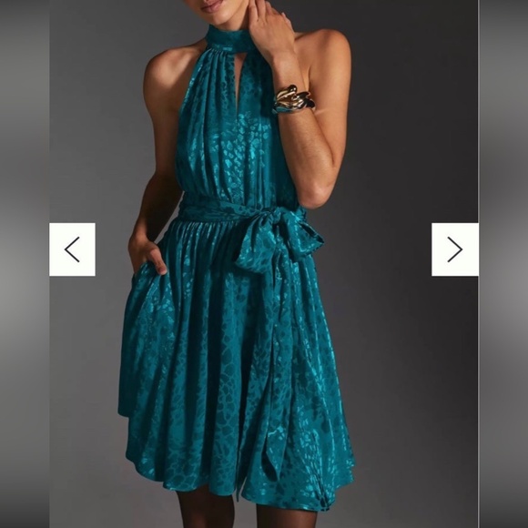 Anthropologie Halter Neck Mini Dress - Picture 1 of 1